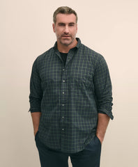 Big & Tall Friday Shirt, Poplin Black Watch | Brooks Brothers online shop
