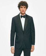 Black Fleece Shawl Collar Tuxedo in Silk-Linen | Brooks Brothers online shop