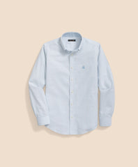 Boys Non-Iron Stretch Cotton Striped Oxford Sport Shirt | Brooks Brothers online
