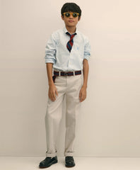 Boys Non-Iron Stretch Cotton Striped Oxford Sport Shirt | Brooks Brothers online