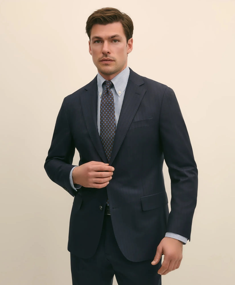 Brooks Brothers Explorer Collection Slim Fit Wool Bold Stripe Suit Jacket | Brooks Brothers sale