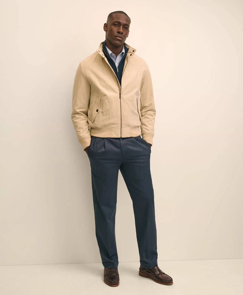 Pleated Traditional Fit Stretch Cotton Advantage Chino® Pants | Brooks Brothers sale