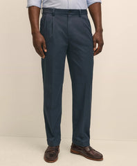 Pleated Traditional Fit Stretch Cotton Advantage Chino® Pants | Brooks Brothers sale