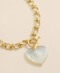 Necklace with Mother-Of-Pearl Heart Pendant | Brooks Brothers sale