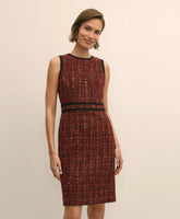Boucle Tipped Sheath Dress | Brooks Brothers outlet