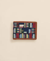 Smathers & Branson Needlepoint Bookshelf Wallet | Brooks Brothers sale
