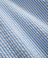 Washed Cotton Seersucker Button-Down Collar, Stripe Sport Shirt | Brooks Brothers online shop