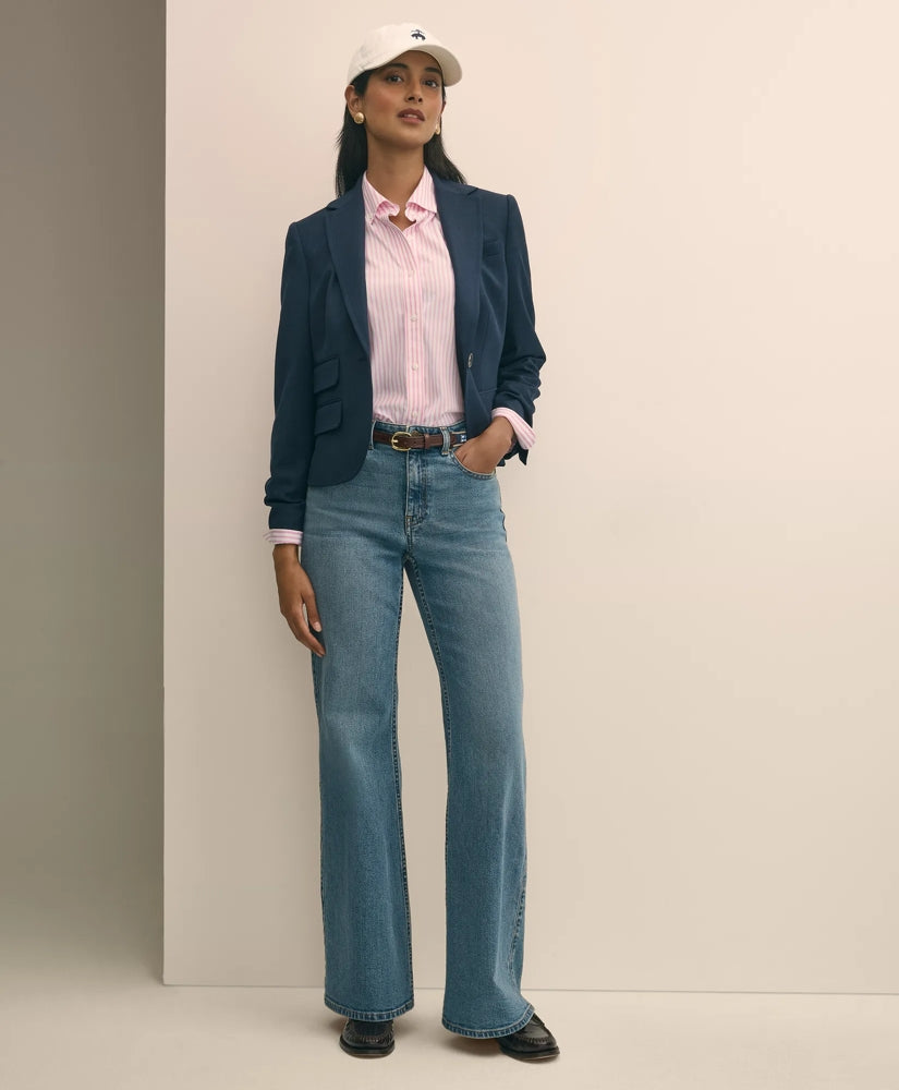 Wool-Blend Shrunken Fit Hopsack Jacket | Brooks Brothers online