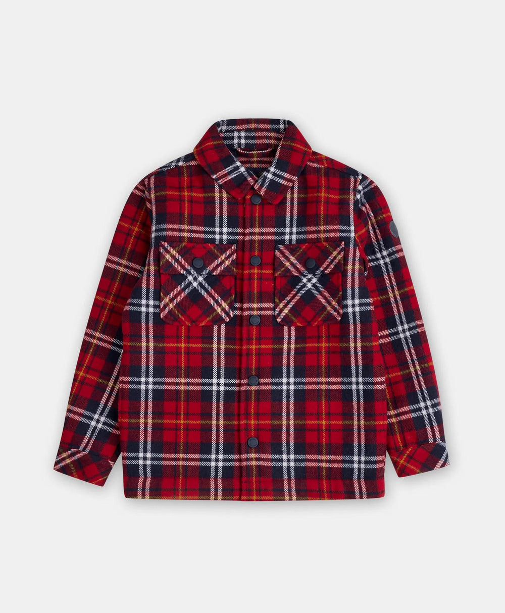 Boys Plaid Flannel Teddy Fleece Shirt Jacket | Brooks Brothers sale