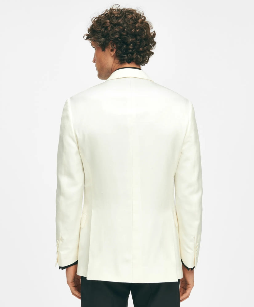 Black Fleece Peak Lapel Dinner Jacket in Silk Dupioni | Brooks Brothers on sale