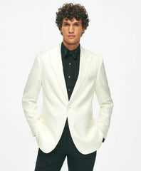 Black Fleece Peak Lapel Dinner Jacket in Silk Dupioni | Brooks Brothers on sale