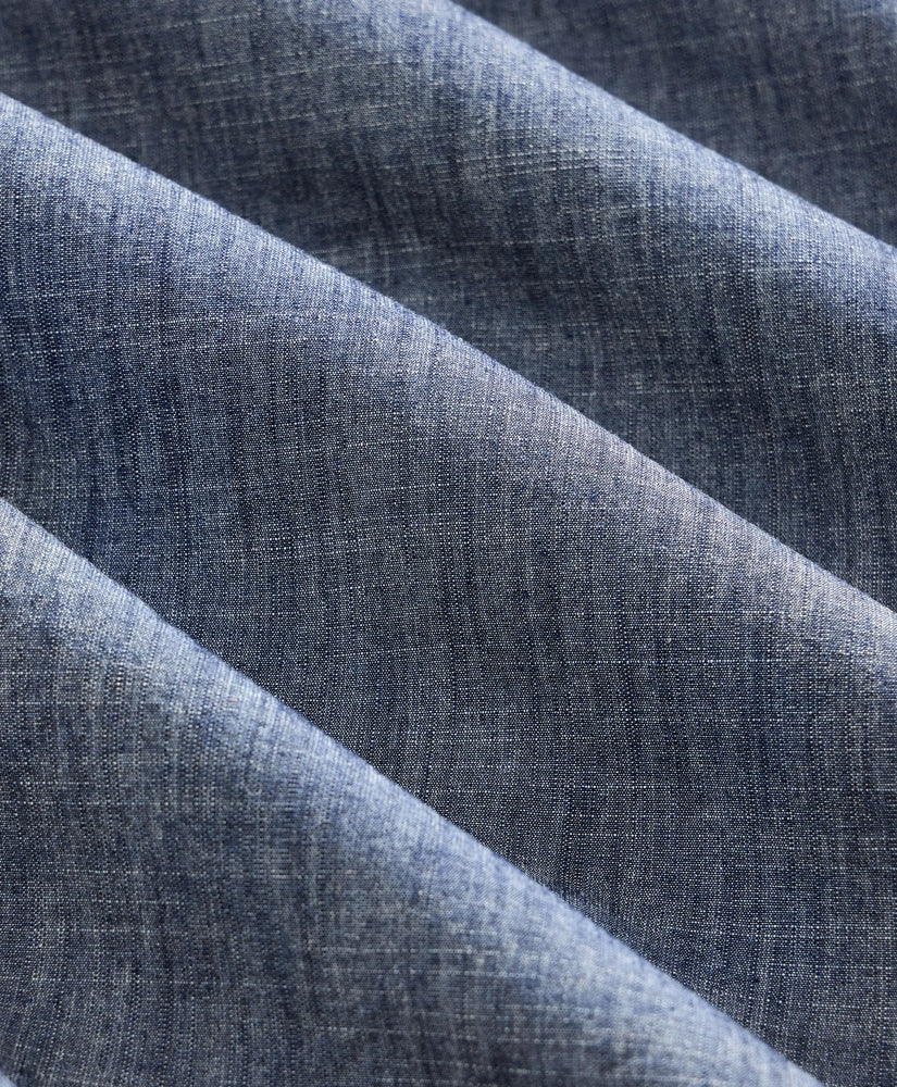 Brooks Brothers X Engineered Garments Cotton Chambray Wing Collar Oversized Dress Shirt | Brooks Brothers outlet