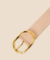 B-Low the Belt Gold-Tone & Leather Twisted Buckle Belt | Brooks Brothers online shop
