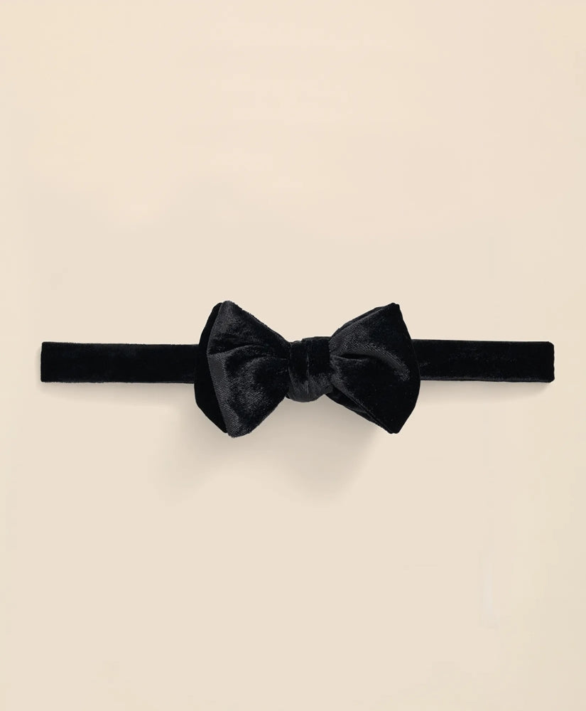 Formal Silk Blend Velvet Bow Tie | Brooks Brothers online shop