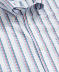 Friday Shirt, Poplin Short-Sleeve Ribbon Stripe | Brooks Brothers discount