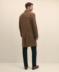 Lambswool Tattersall Balmacaan Coat | Brooks Brothers outlet