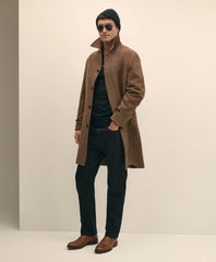 Lambswool Tattersall Balmacaan Coat | Brooks Brothers outlet