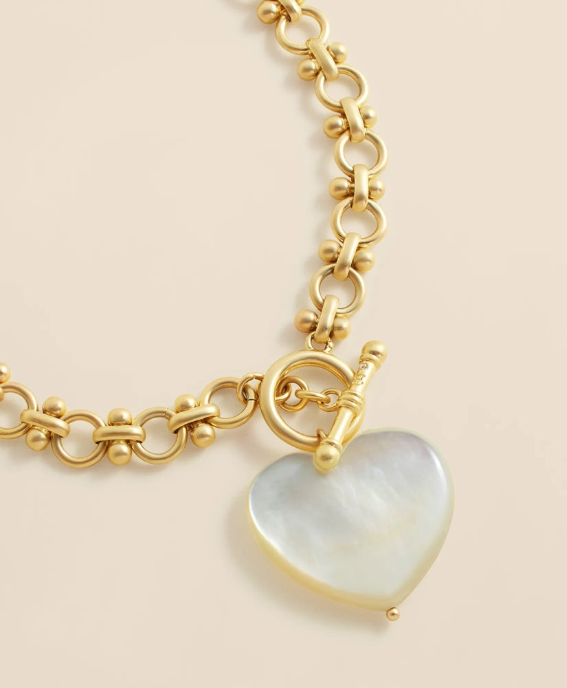 Necklace with Mother-Of-Pearl Heart Pendant | Brooks Brothers sale