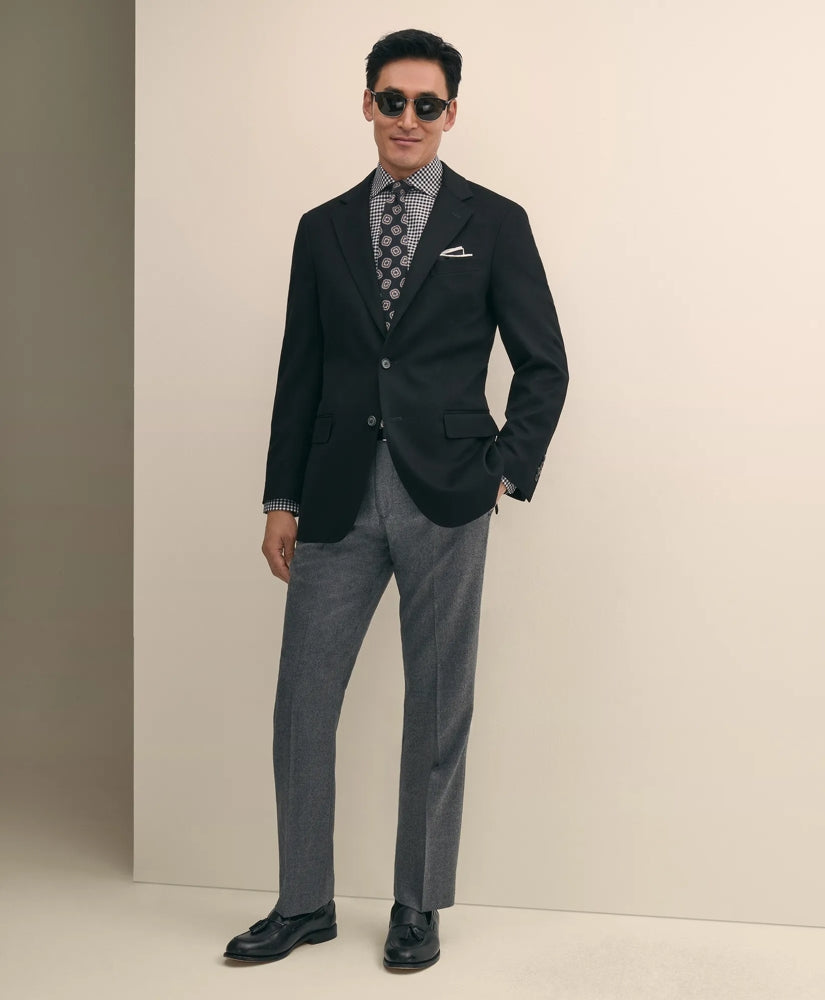 Traditional Fit Wool Flannel Dress Pants | Brooks Brothers for sale