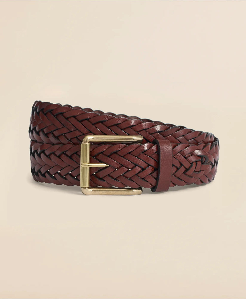 Braided Leather Belt | Brooks Brothers online