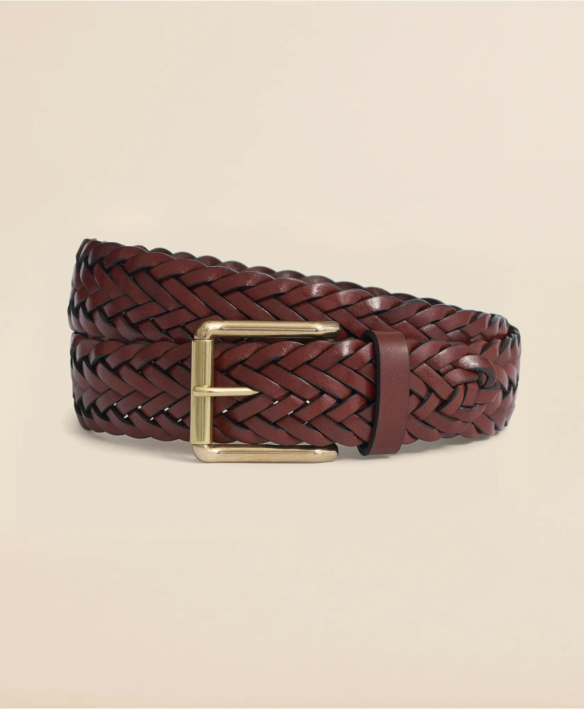 Braided Leather Belt | Brooks Brothers online