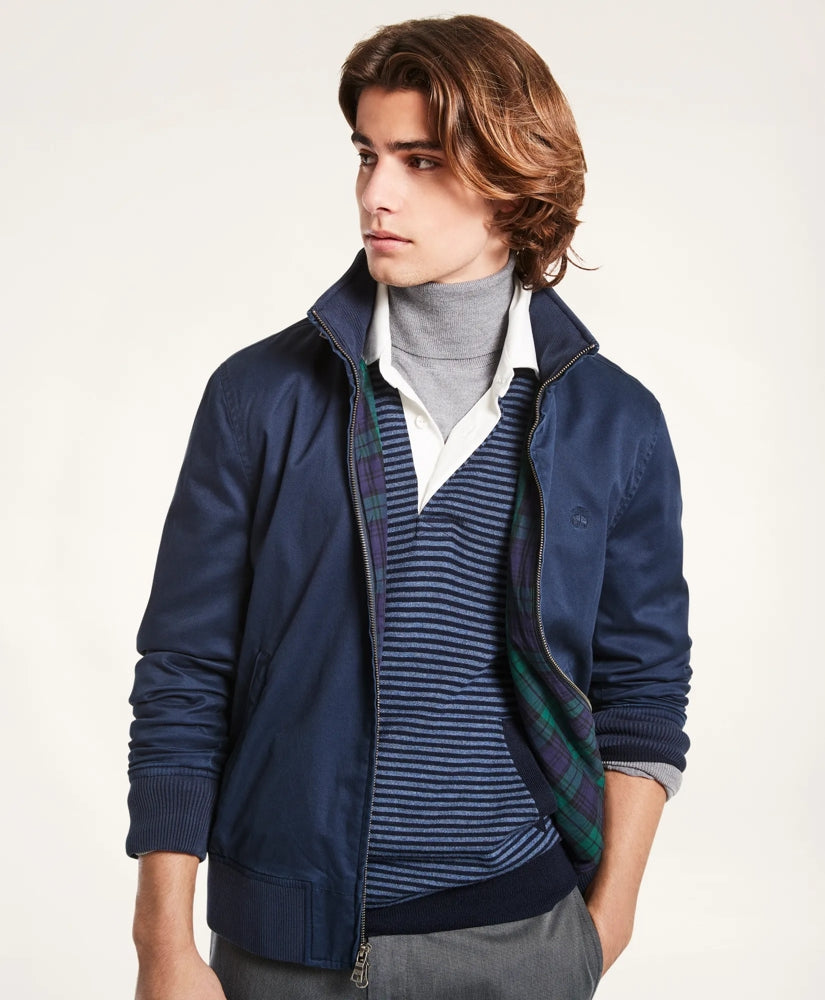 Cotton Bomber Jacket | Brooks Brothers online shop